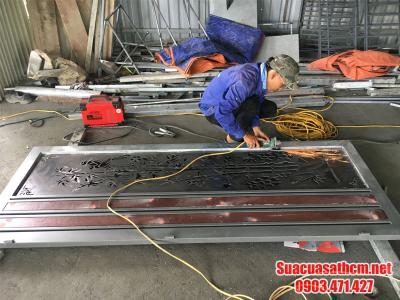 Quy trình gia công làm cửa sắt