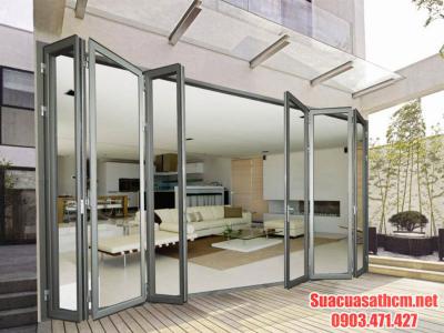 Cửa sắt 6 cánh đẹp