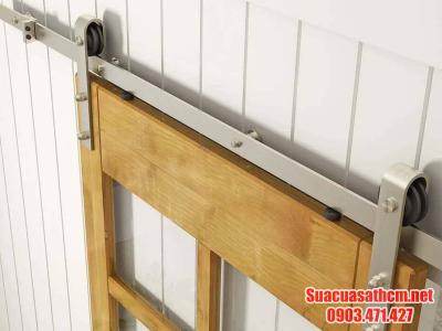 Cách làm ray cửa lùa sắt treo